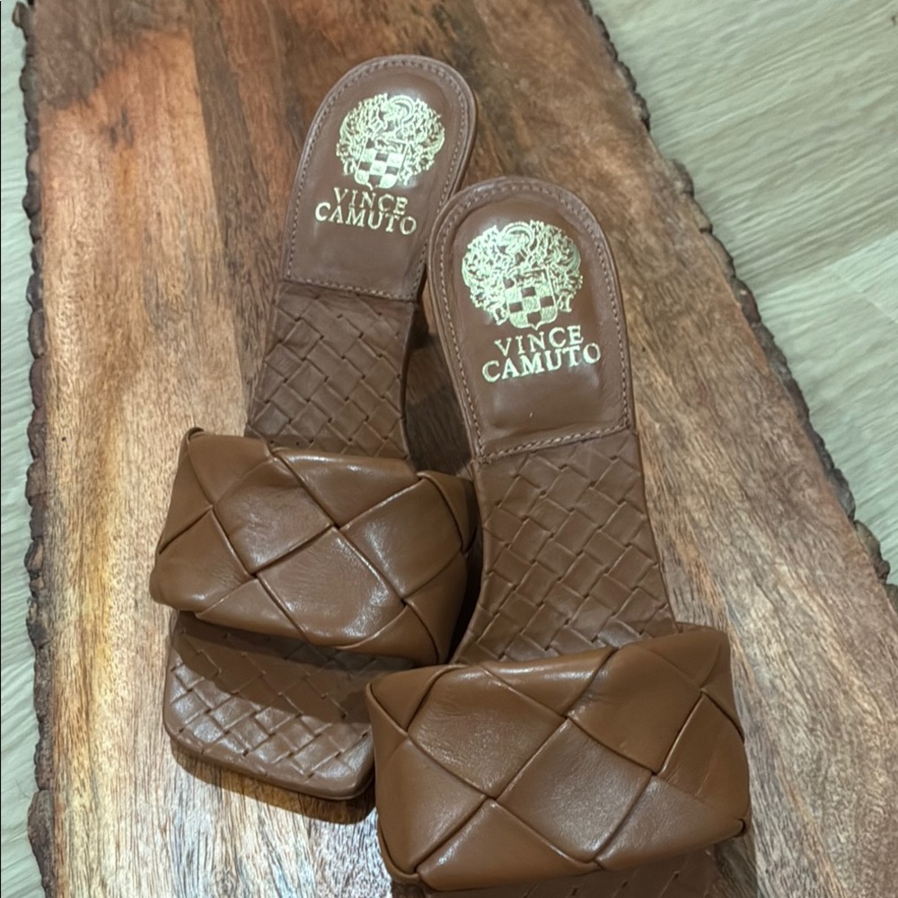 Vince Camuto Brown Women's Slide Sandals